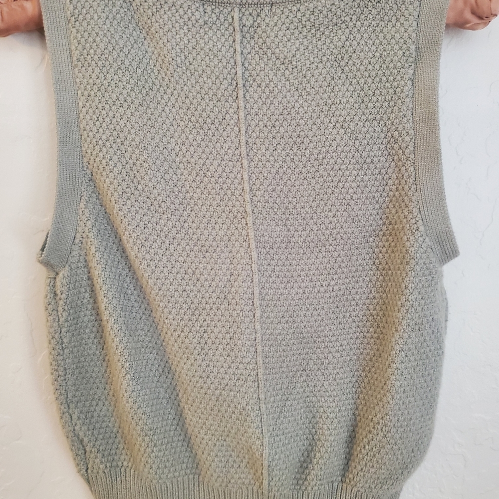 Sincerely Jules Sage Green Knit Sweater Vest Preppy XS - Picture 6 of 6
